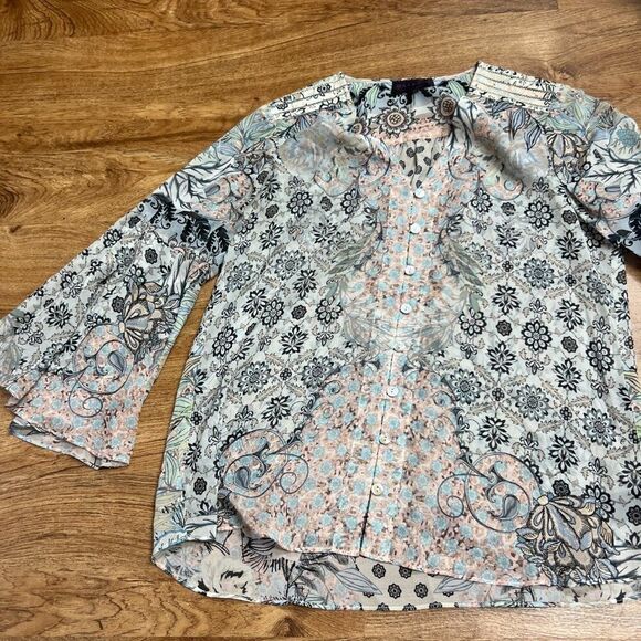 Hale Bob small silk top - Picture 2 of 10